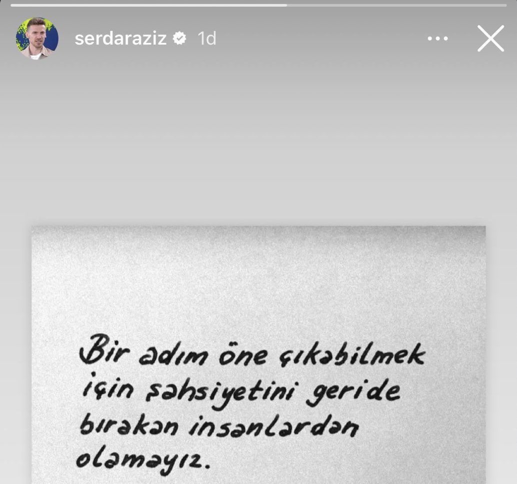 Yakup Çınar: “Başkan Ali Koç'un verdiği yemek sırasında Fenerbahçeli futbolcular ADS - Galatasaray maçını izliyor. Serdar Aziz, Kerem Demirbay'ın golünden sonra 'Ne güzel gol attı' diyor. Mert Hakan Yandaş ise Serdar'la bu tepkisi sonrası ciddi bir tartışma yaşıyor. Serdar
