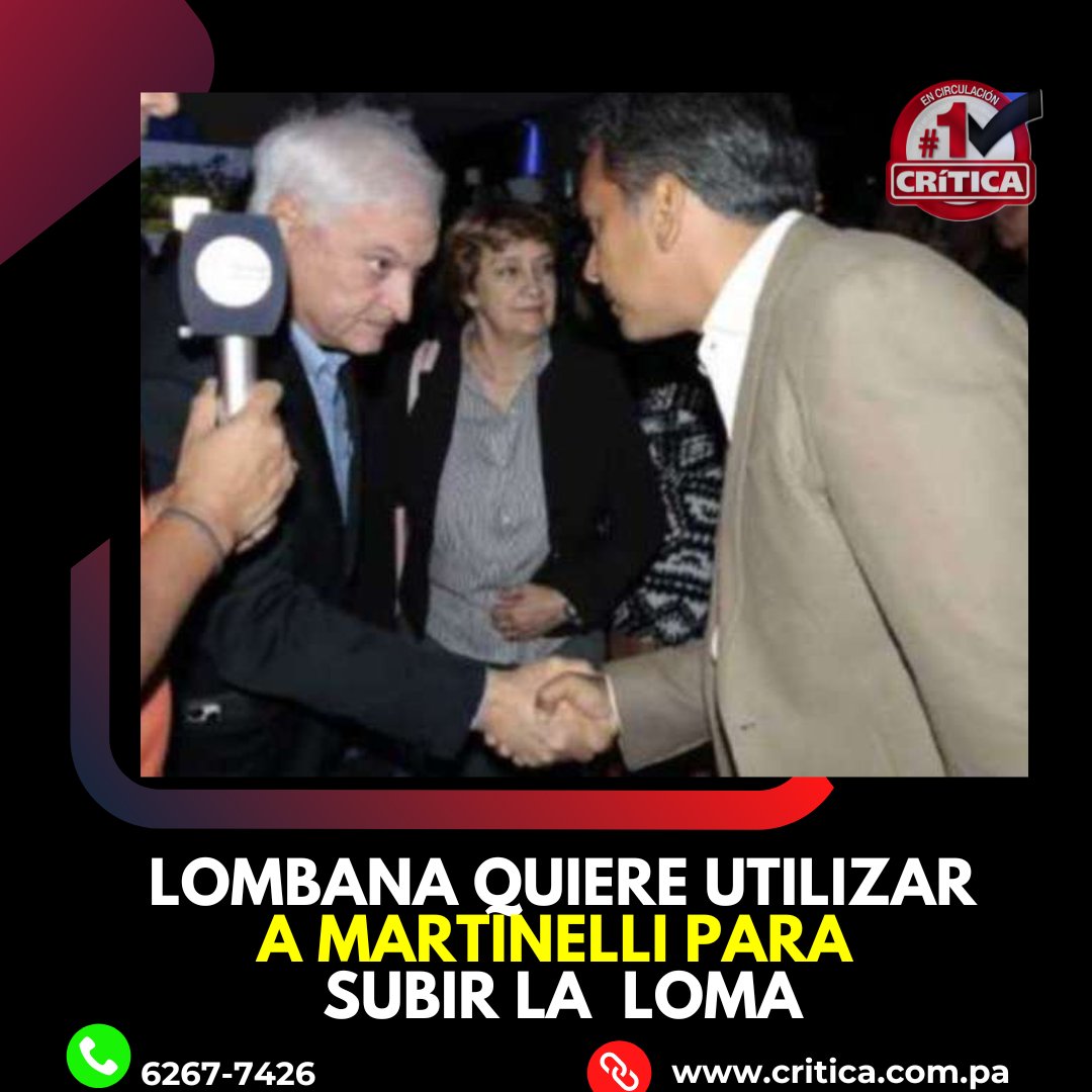 Marta Linares de Martinelli expresó que le produce tristeza que políticos que no suben la loma digan mentiras. No recuerdan que el PRD tiene a Martinelli asilado en una embajada, que el PRD nos incautó $21 millones de las empresas de impuestos que hemos pagado...yo diría que si…