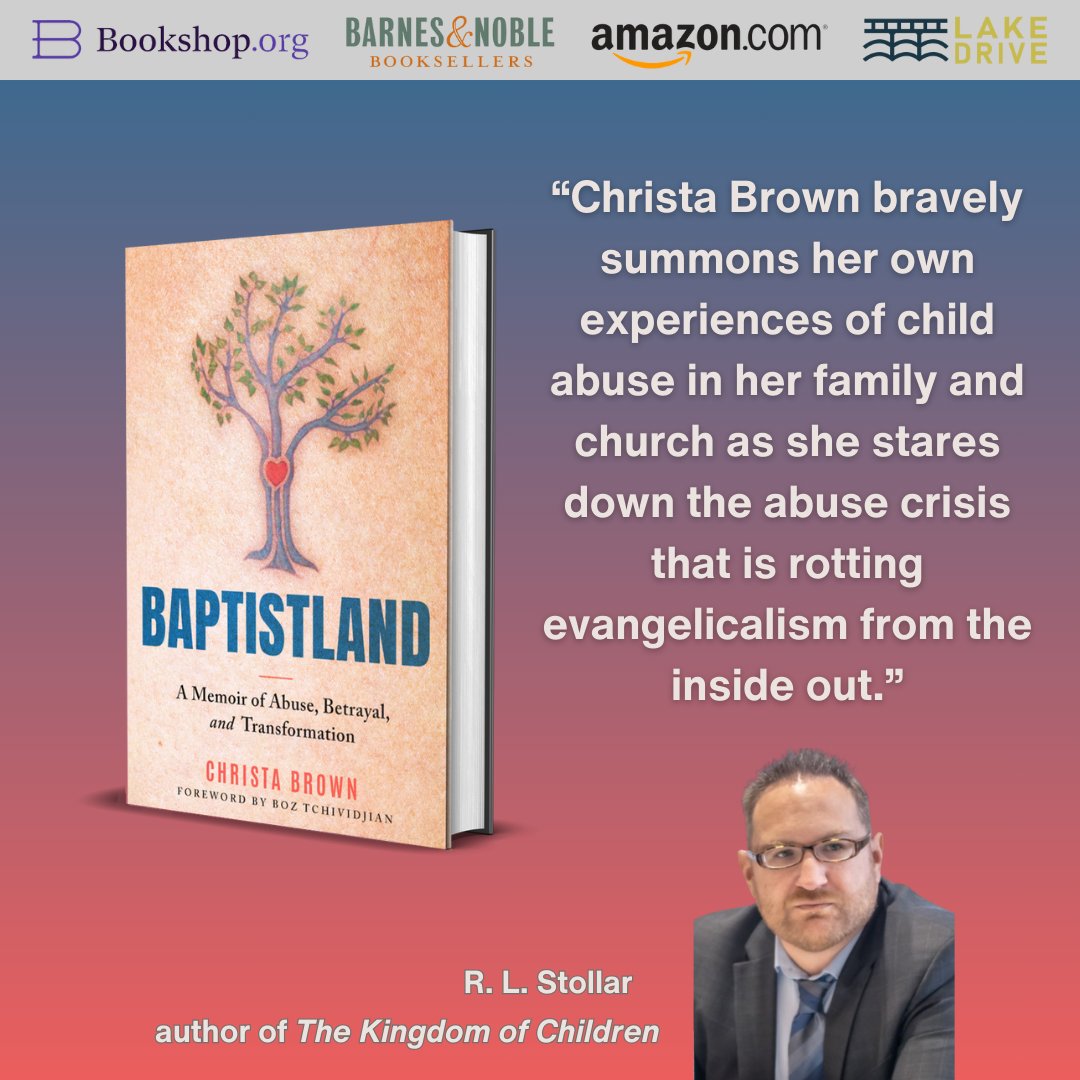 I am honored to endorse @ChristaBrown777's upcoming book, 'Baptistland'!! It's powerful, and incisive. Pre-order it here: amazon.com/Baptistland-Me….