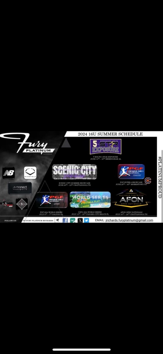 here is my travel team’s summer schedule for 2024!!🤍🖤 <a href="/TNFuryRichards/">TN Fury Platinum Richards</a>