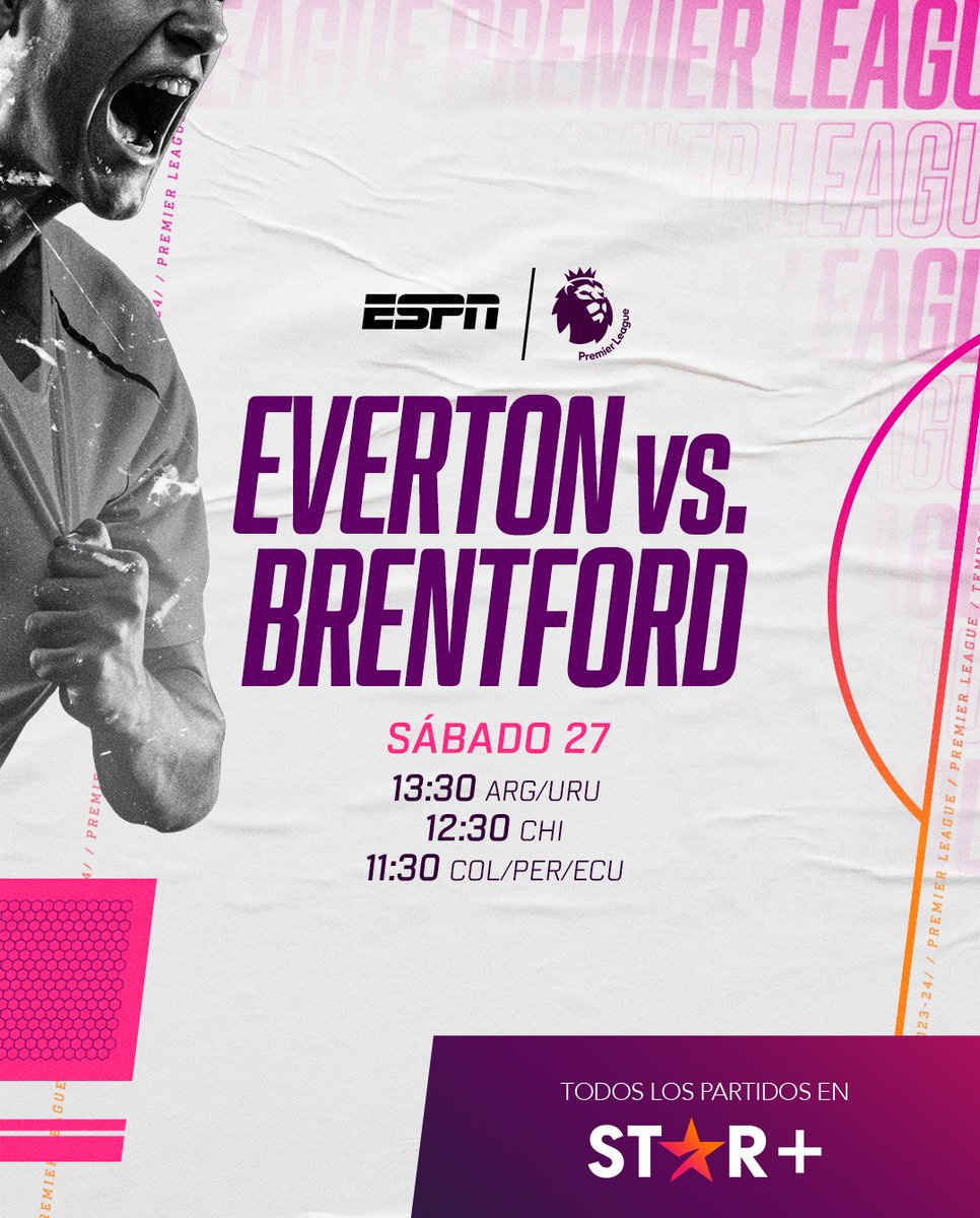 Hoy relato #PREMIERxESPN 😍 #Everton vs #Brentford Con @GeralSports7