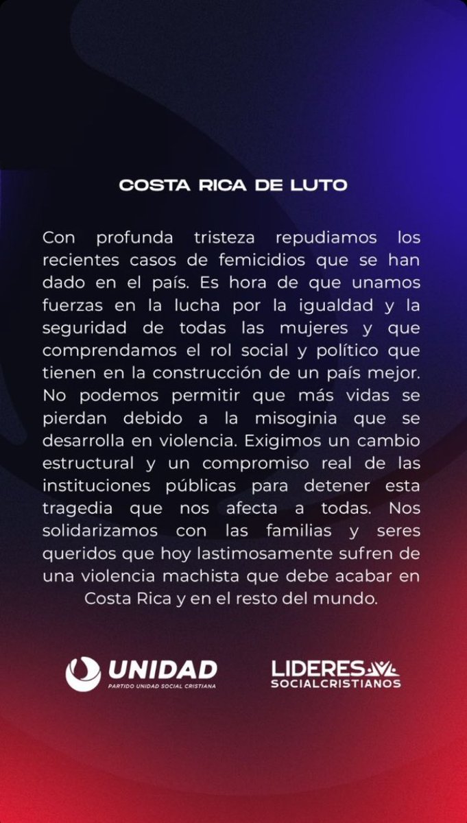 Es difícil encontrar las palabras para expresar el dolor y consternación que genera la muerte de Kimberly y el de muchas otras mujeres que perdieron sus vidas por femicidio. 

Como sociedad debemos hacer todo lo posible para erradicar esta peste que nos enluta y avergüenza 💔