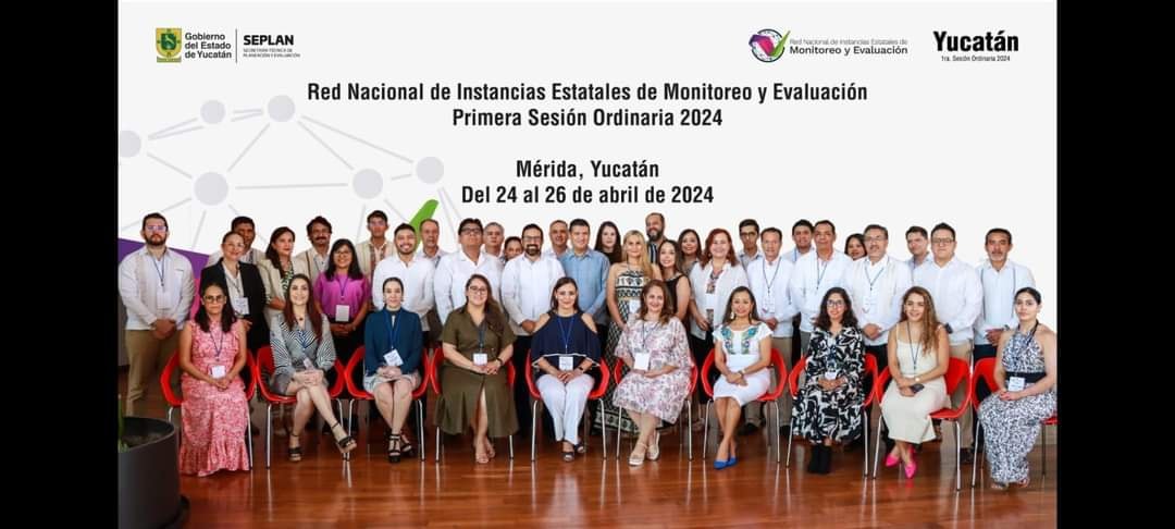 Acevalmx's tweet photo. ACEVAL en la 1era Sesión Ordinaria del 2024, que convocó la @RedMyE_mx en la que estuvieron presentes las y los enlaces e instituciones como @coneval @imcomx  @Clear_Lac @INAImexico @inevap_dgo @Inaip #CEPREDY entre otras con la anfitrionía de @Seplan_yucatan 

¡Enhorabuena! https://t.co/051sYAX370
