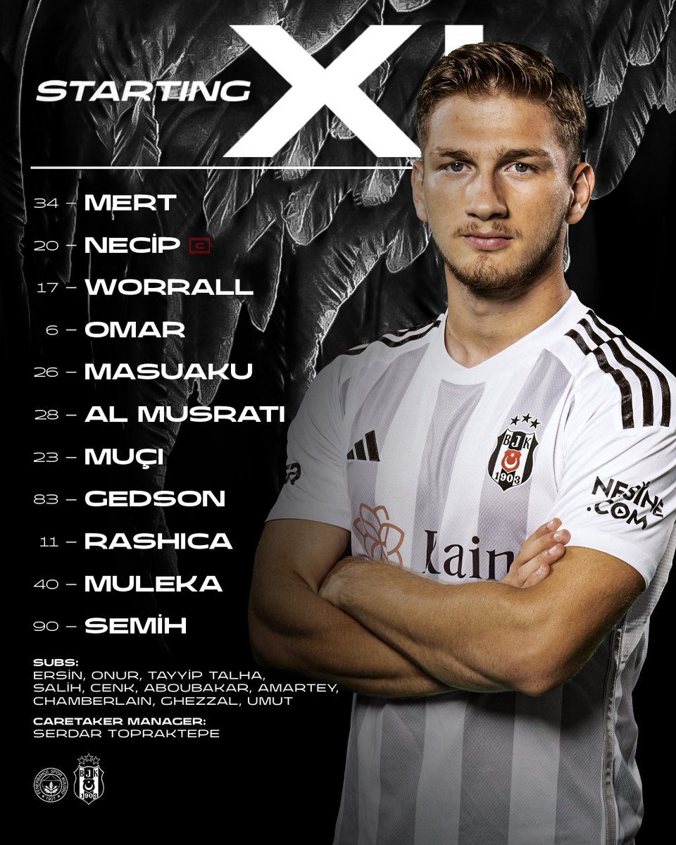 🔔 TEAM NEWS 🔔 🧱 Worrall and Omar at centre back 🇨🇩 Masuaku at left back 🔙 Semih returns to starting line-up Come on Eagles! 🦅 #FBvBJK | #FlyHigh