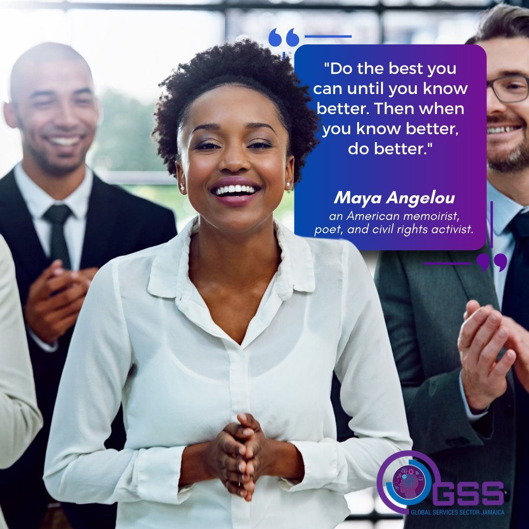 It's simple, each lesson learnt should shape you into a better person. If we all aspire to be a better version of ourselves every day, we're on track to a brighter future. #DoBetter #KnowBetter #LevelUp #SaturdayInspiration #GSSJamaica