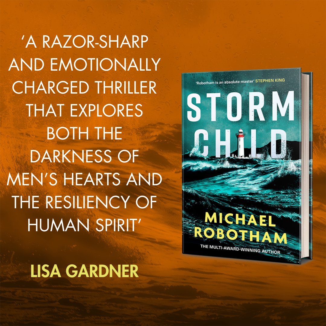 We can't wait for @michaelrobotham's new Cyrus and Evie thriller, #StormChild! If you want to go back to where it all began the first in the series, #GoodGirlBadGirl, is 99p in ebook for a limited time: bit.ly/3TXSgzK Pre-order Storm Child: geni.us/StormChild