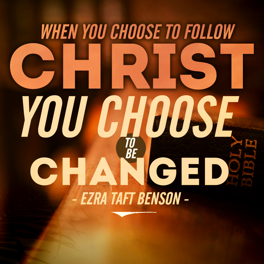 It is impossible to be a true Christ-follower and stay exactly as you are! To follow Him means we are striving for His holiness and change. #churchofchrist