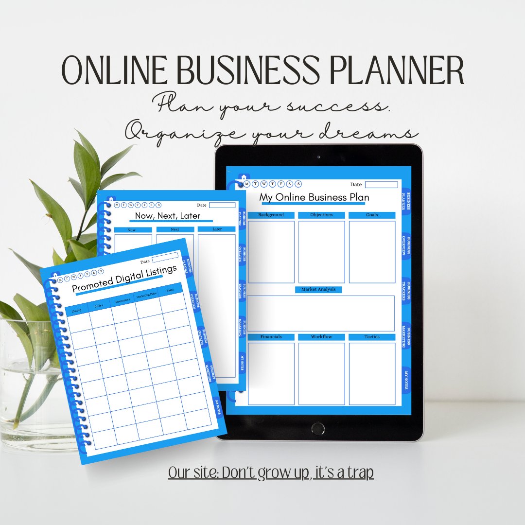 Overwhelmed running your business? This ALL-IN-ONE planner keeps you organized & thriving!  Daily tasks, product planning, marketing & MORE! #printableplanner #business @planner #smallbusiness  #girlboss  #productivity
themanagementmaven.etsy.com/listing/170221…