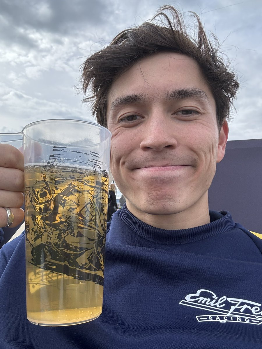 Pole and race win, cheers. Thanks for the gift fans! #DTM