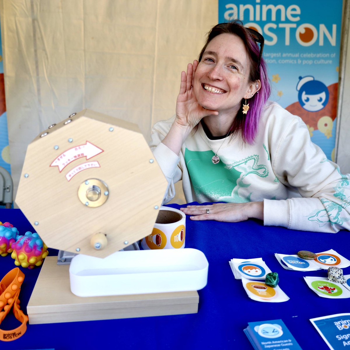 We're at Japan Festival Boston this weekend! Come say hi and try your luck at the garapon wheel for your chance to win a weekend membership to Anime Boston 2025! Don't forget to check out our Demon Slayer performance today at 1pm and posing workshop at 2:10pm!