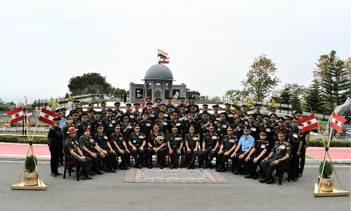 #RegtlEthosLifeFullOfPride #NashakNavtara Corps celebrated its 20th #RaisingDay with military elan and traditions at Yol. A solemn wreath laying ceremony was organised at 'Shraddha Tara ' War memorial to commemorate the occasion. @adgpi