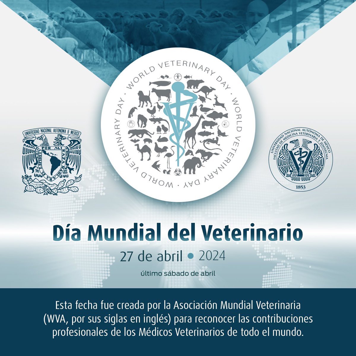 ¡Cada último sábado de abril se celebra el Día Mundial del Veterinario! ¡Felicidades a todos los que ejercen esta noble profesión! ✨