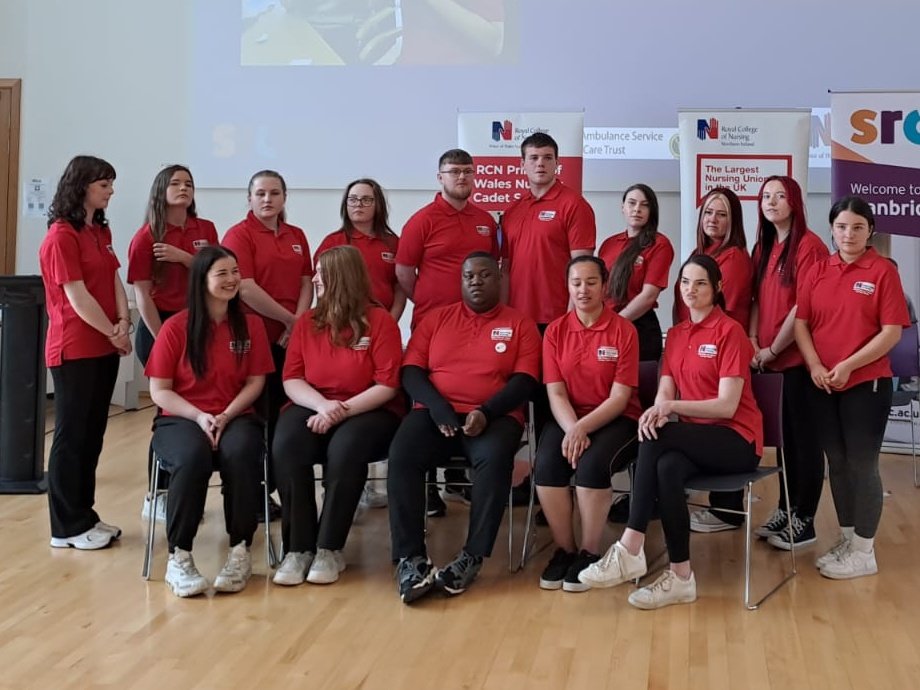 So proud to share the journey of our NI Nursing Cadets today. This afternoon they've shared journey highlights and received certificates/alumni pins presented by Lord Lieutenant of County Down, Mr Gawn Rowan-Hamilton & @patcullen9 @theRCN. #RCNNICadets @srcchat @NIAS999 @RCN_NI