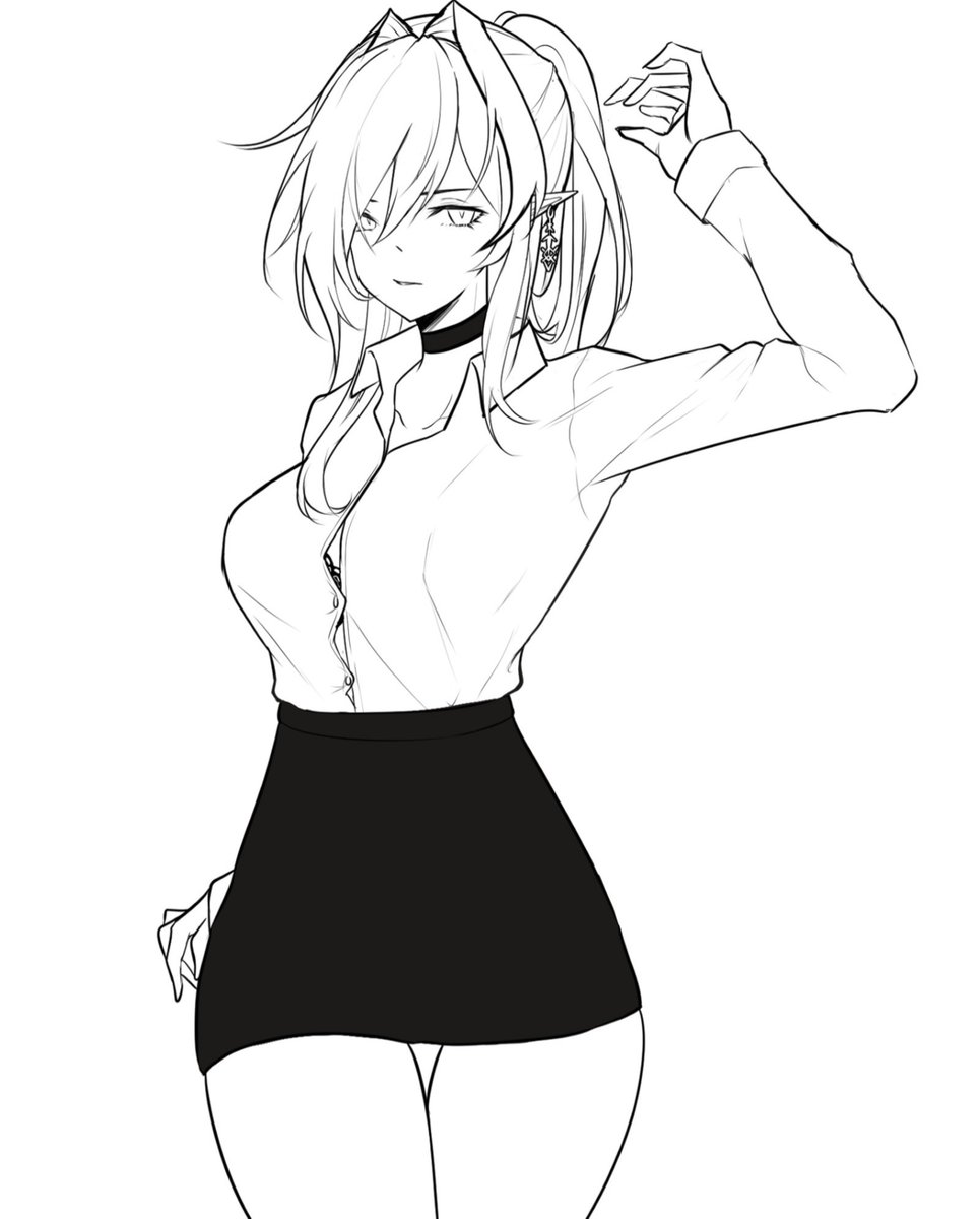 nitrouzs's tweet photo. New OC, haven't thought of a name and background yet https://t.co/GXgU9iUkpq