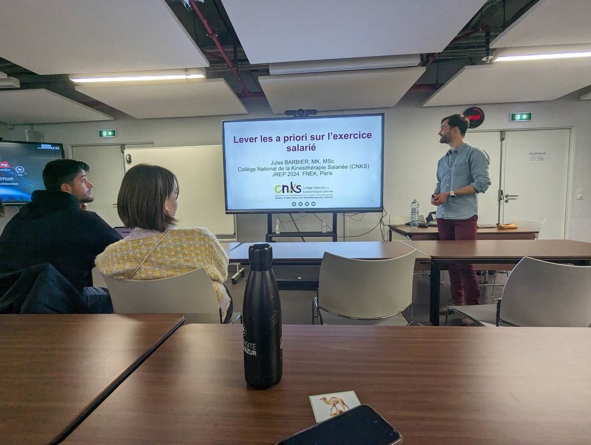 La_FNEK's tweet photo. #JREP |
#Prévention, APA, pratiques de soins non-conventionnelles, #KPA, intelligence artificielle, objets connectés...
Autant de présentations qui rythment la journée des participantEs https://t.co/TDoDEb1nZc