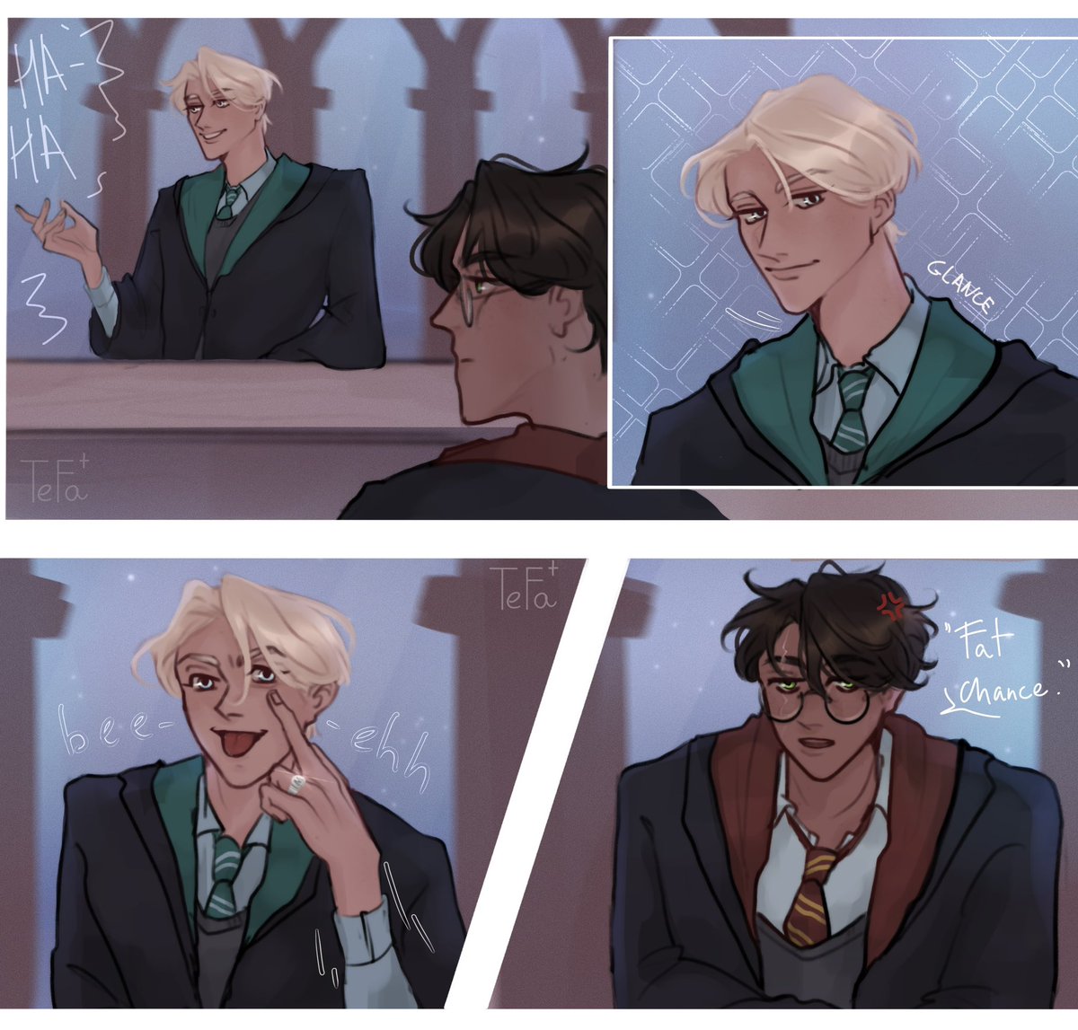 Moment from a book in my style 💗#hpdm #drarry