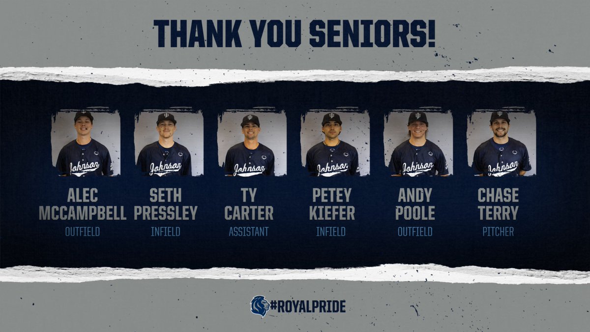 JURoyals_BB's tweet photo. Join us in saying thank you to these six seniors!

@AlecGMcCampbell
@pressleyseth_ 
@TyC2215
@peteykiefer 
@apoole_20 
@Chase_terry34 

#SeniorDay https://t.co/Hr6kBLZUrr