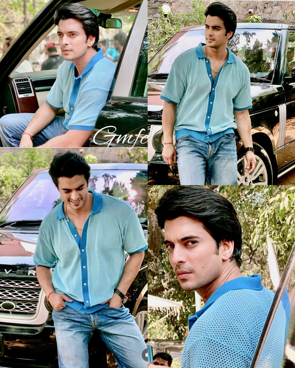 How can you not be super happy when in a day you get back to back pics in a row....

Our Hero is meherbaan today n blessing our feed! 💙🩵
Gashu looking super cool in these pics with summer vibe (Hotness comes by default🫣🔥🔥)! 
#GashmeerMahajani #Gashmeerians #WeekendVibes
