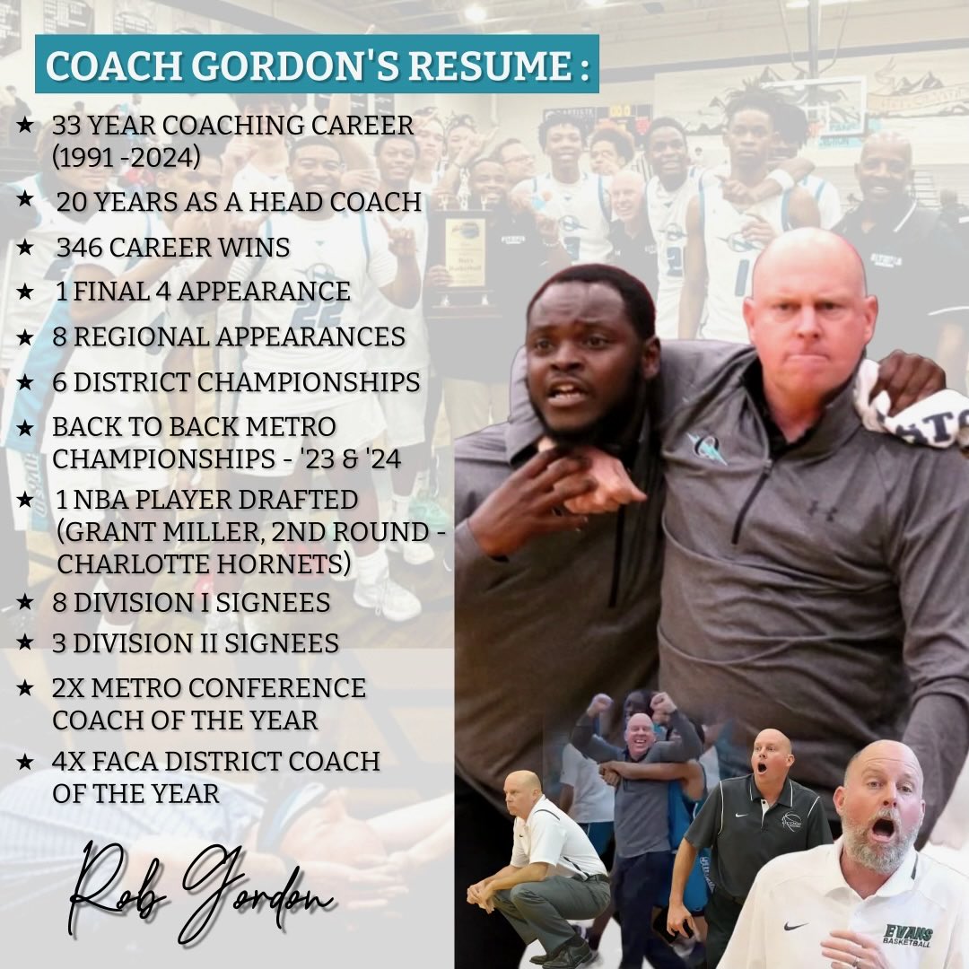 Rob Gordon calls it a career after 33 seasons in high school basketball. He was head coach at Eustis, Ocoee, Evans and Olympia.