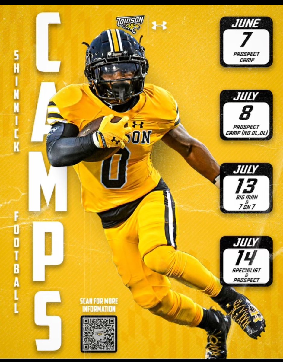 Thank you for the camp invite. @Towson_FB @ExeterTwpFB @CoachBMyers
