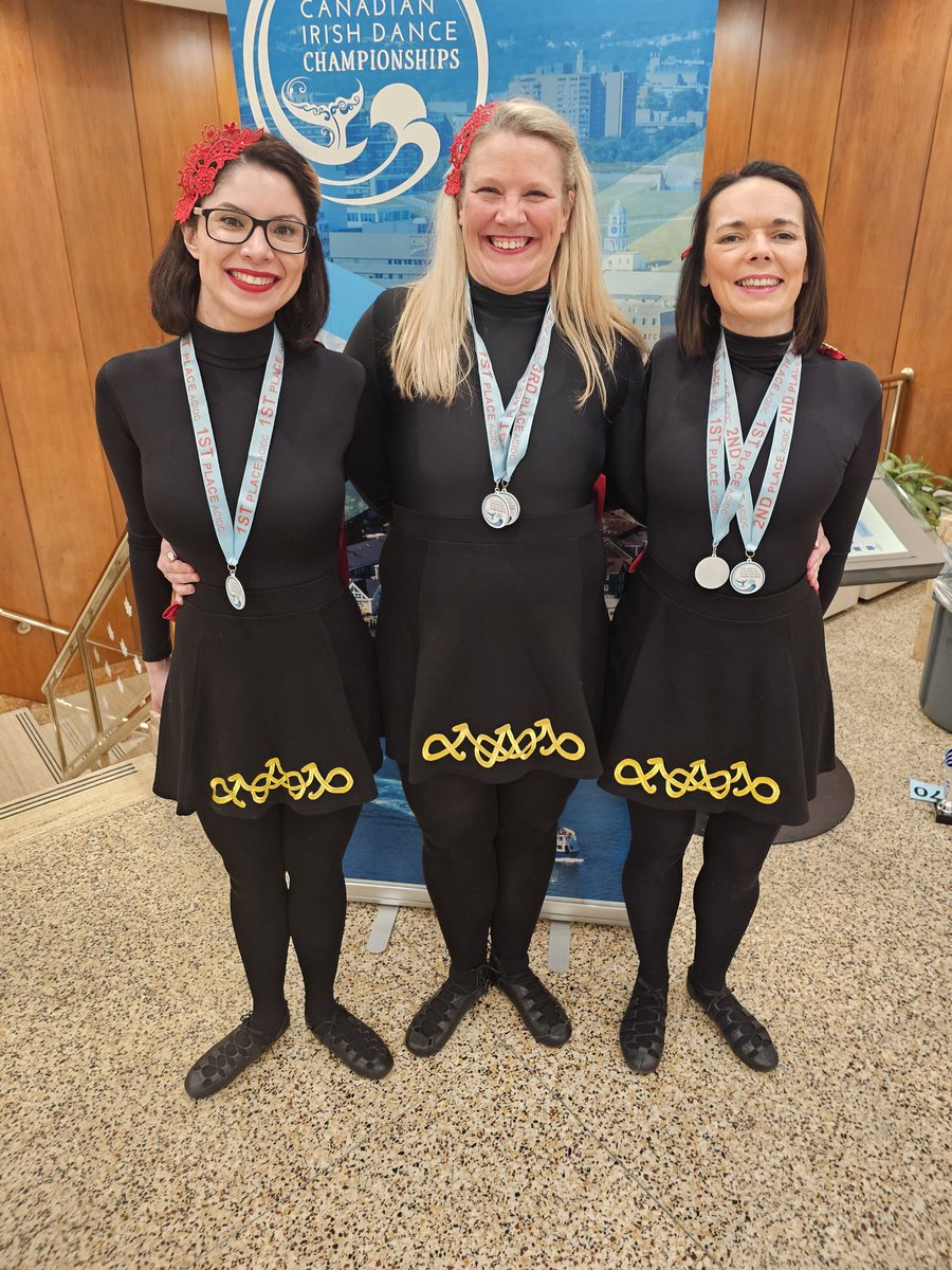 LisaKresky's tweet photo. Week 17, 2024 - Activity #3 - Irish dancing at the Atlantic Championships in Halifax. Finished 8 of 11 in our 2-hand + 1st out of 6 in our 3-hand. 1st time ever doing solos and finished 3 out of 3 in light jig and 2nd out of 7 in the reel!!  #doingthingsoutsidemyregularroutine https://t.co/DHNBvmLC13