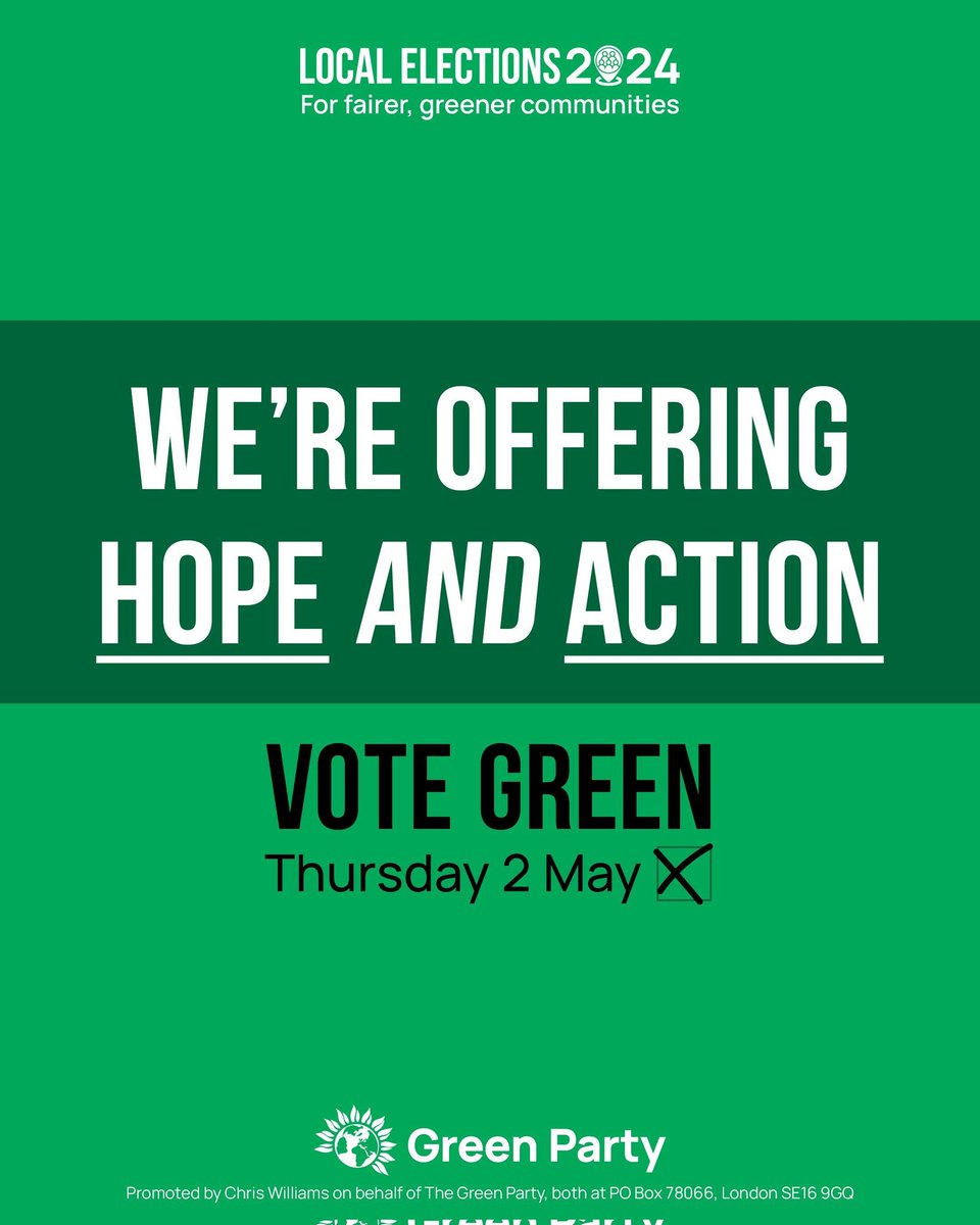 If I was in #London, I'd vote @ZoeGarbett as Green Mayor of #London 💚

🗳️  #VoteGreen on 2nd May
#VoteForZoë