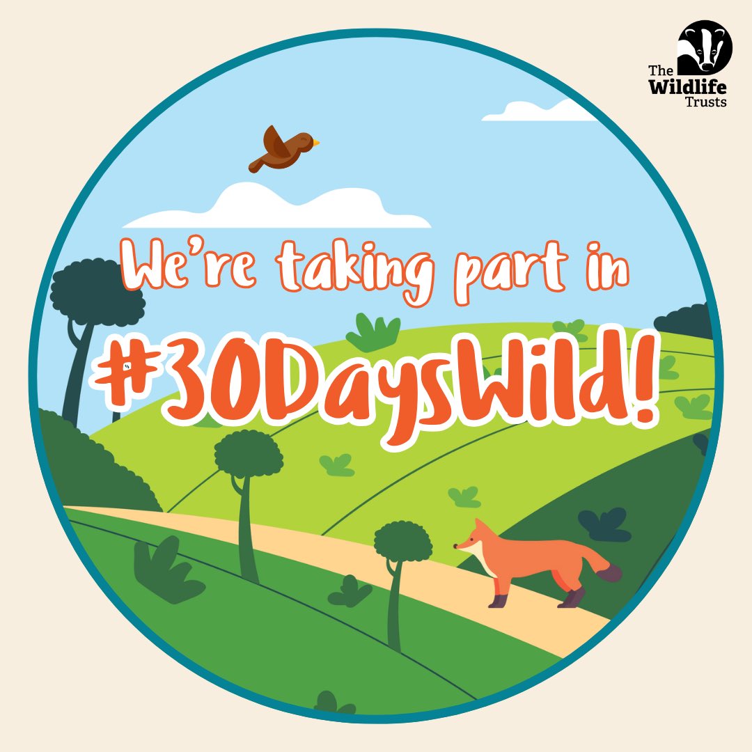 We’ve just signed up to #30dayswild! Head to @WildlifeTrusts and sign up too to take part this June. This wonderfully wild challenge is celebrating its tenth year this summer - as are we!