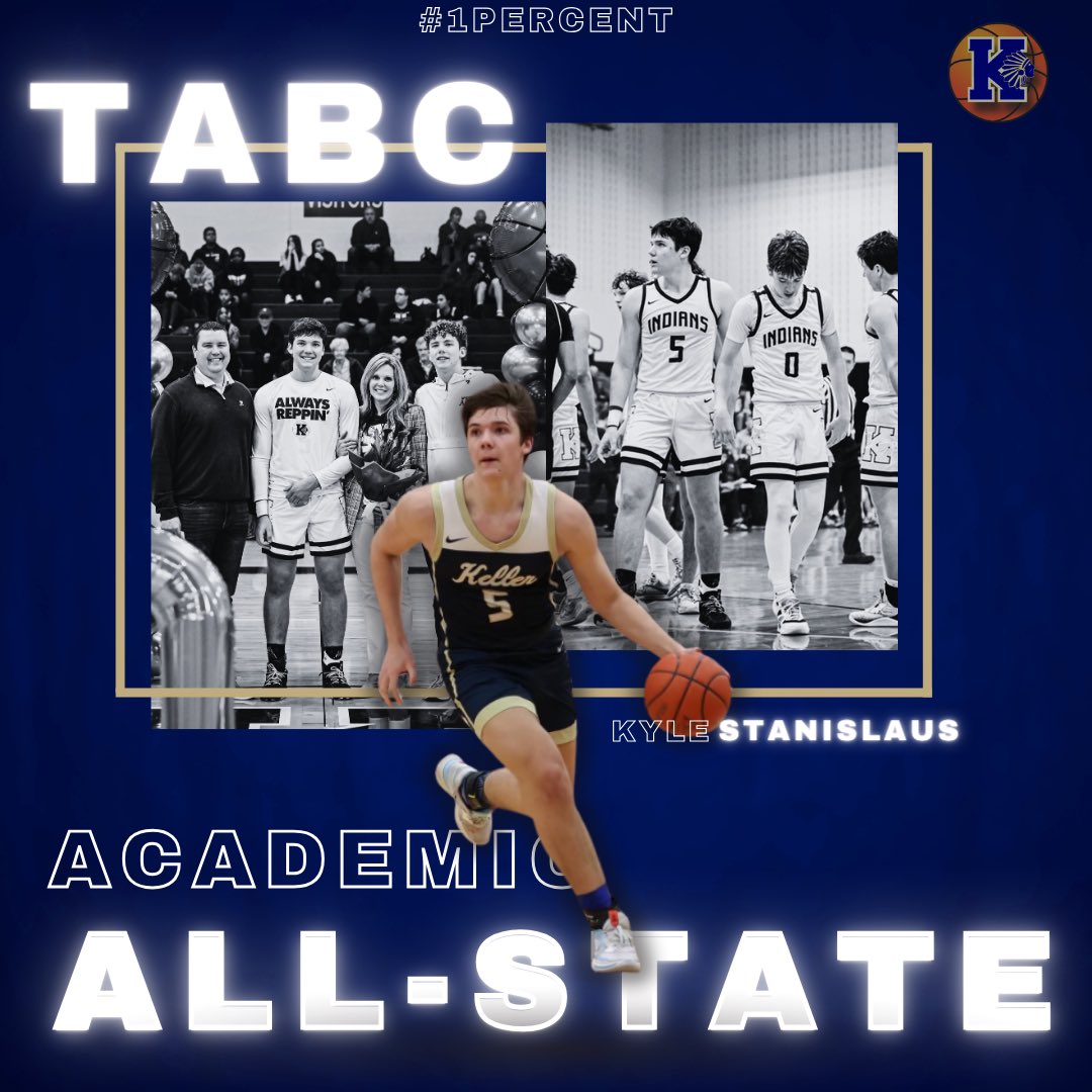 CONGRATULATIONS to @KyleStanislaus on being selected @Tabchoops Academic All-State!! We are SO PROUD of you!!!
#1percent