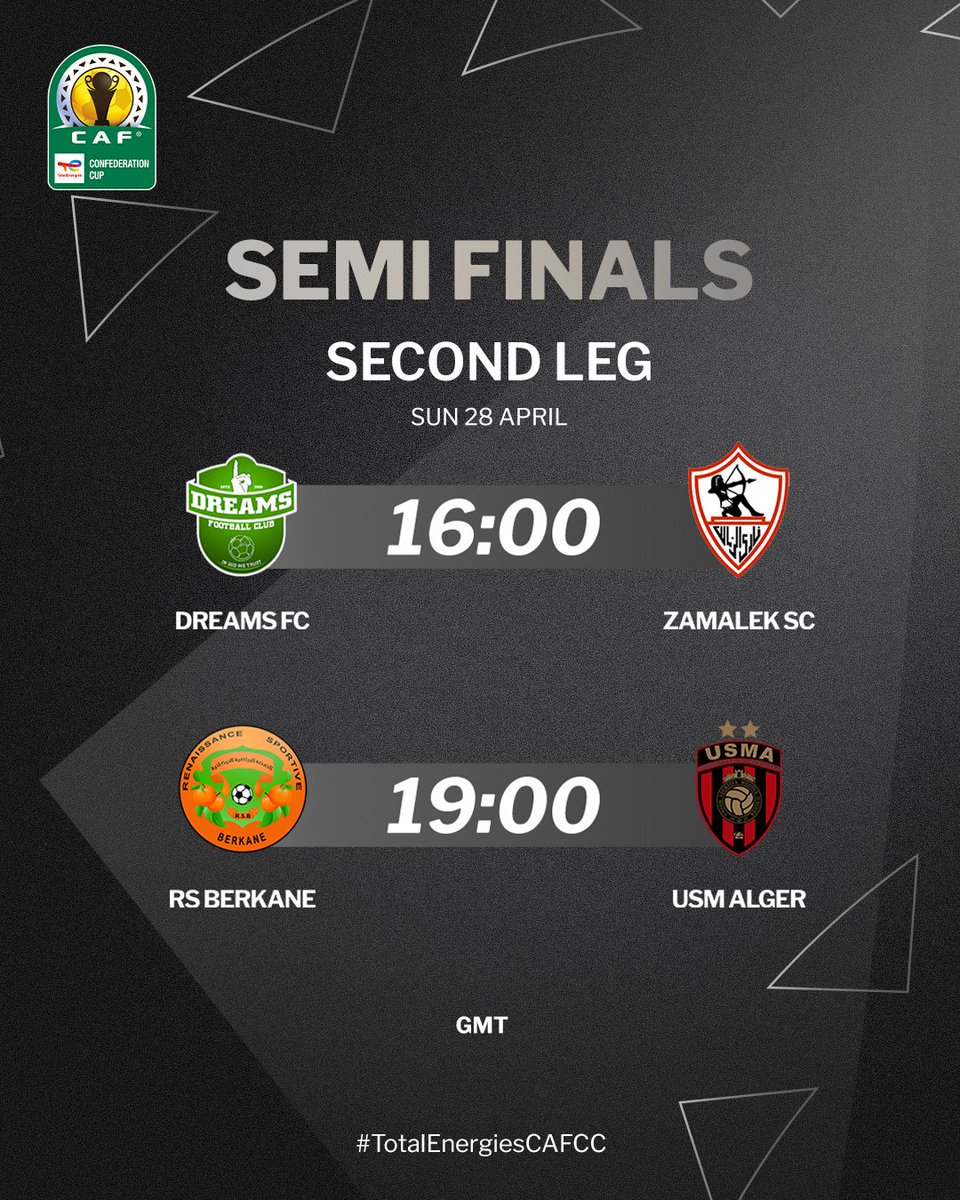 Don’t forget to tune in for tomorrow’s #TotalEnergiesCAFCC semi-finals schedule. 🍿