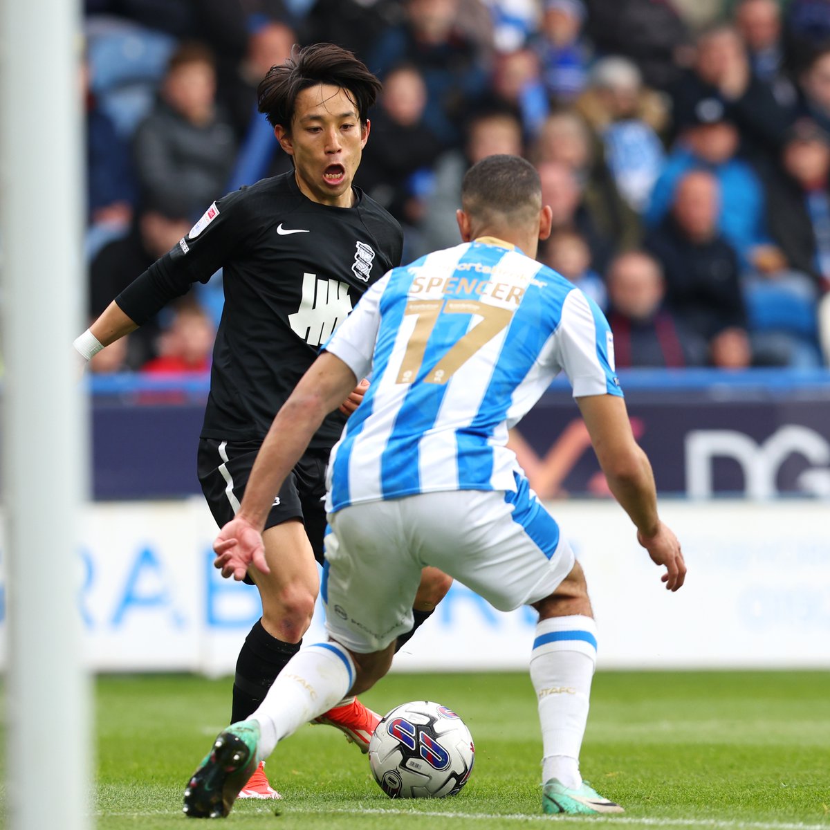 Jay goes so close to re-gaining the lead after some neat work from Koji. Game finely balanced up to this point. 🔵 1-1 ⚫️ [61] | #BCFC