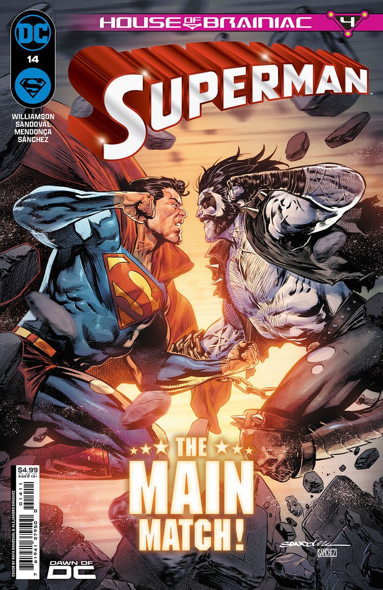 DING, DING, DING...SUPERMAN AND #LOBO ...FIGHT?! 🕐 𝗣𝗿𝗲-𝗼𝗿𝗱𝗲𝗿 by SUN APR 28 @ 5 PM, 𝘀𝗮𝘃𝗲 𝟮𝟬%! 📱 #Superman Vol 7 #14 🕐Releases 5/21 👉FEATURED PRE-ORDERS: ow.ly/6hYb50RpzXo ✏️ @williamson_Josh 🎨 @RafaSandoval75 #Metropolis #DCU #DCUniverse #DCcomic