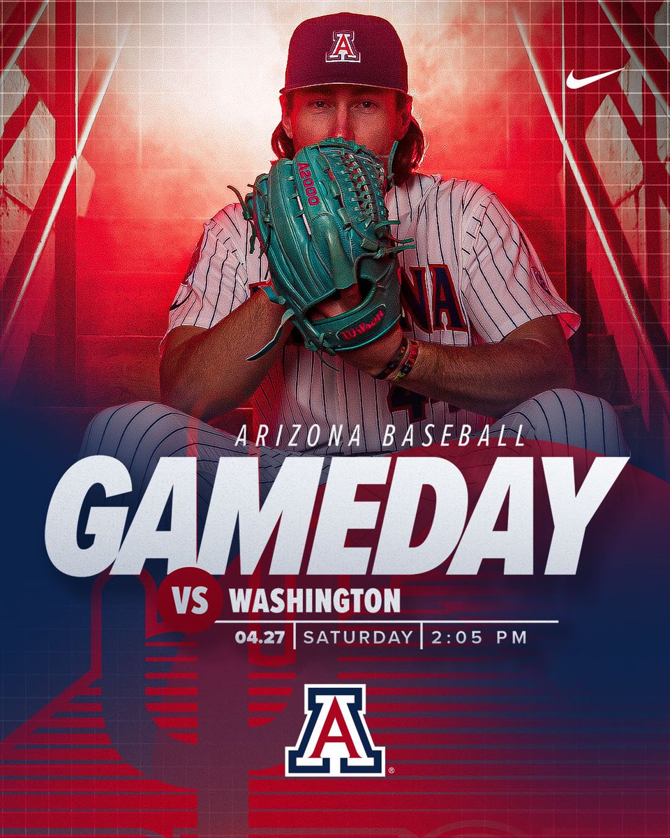 GAMEDAY, Chapter 41 🆚 Washington 🕑 2:05 PM MST 🏟️ Husky Ballpark 📊 azcats.co/LiveStats 📻 azcats.co/BSBradio 📺 azcats.co/UWstream