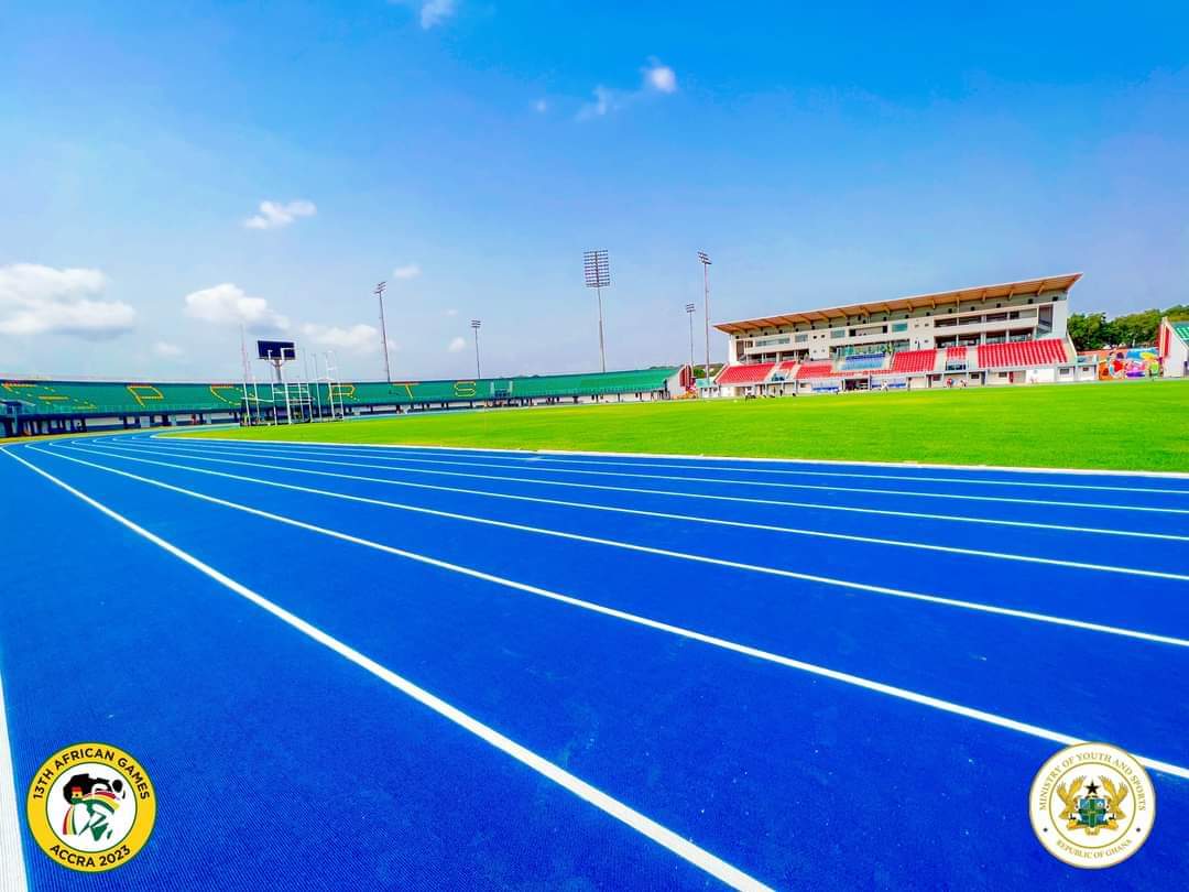NanaOtabil12's tweet image. Category: Sports &amp;amp; Football Infrastructure
Title:  University of Ghana Sports Stadium
Beneficiary: Sports Associations &amp;amp; Students
Location: Greater Accra, Ayawaso West Municipal, Legon
Source: Ministry of Youth &amp;amp; Sports

#PerformanceTracker
#GhanaIsWorkingAgain
#BreakThe8