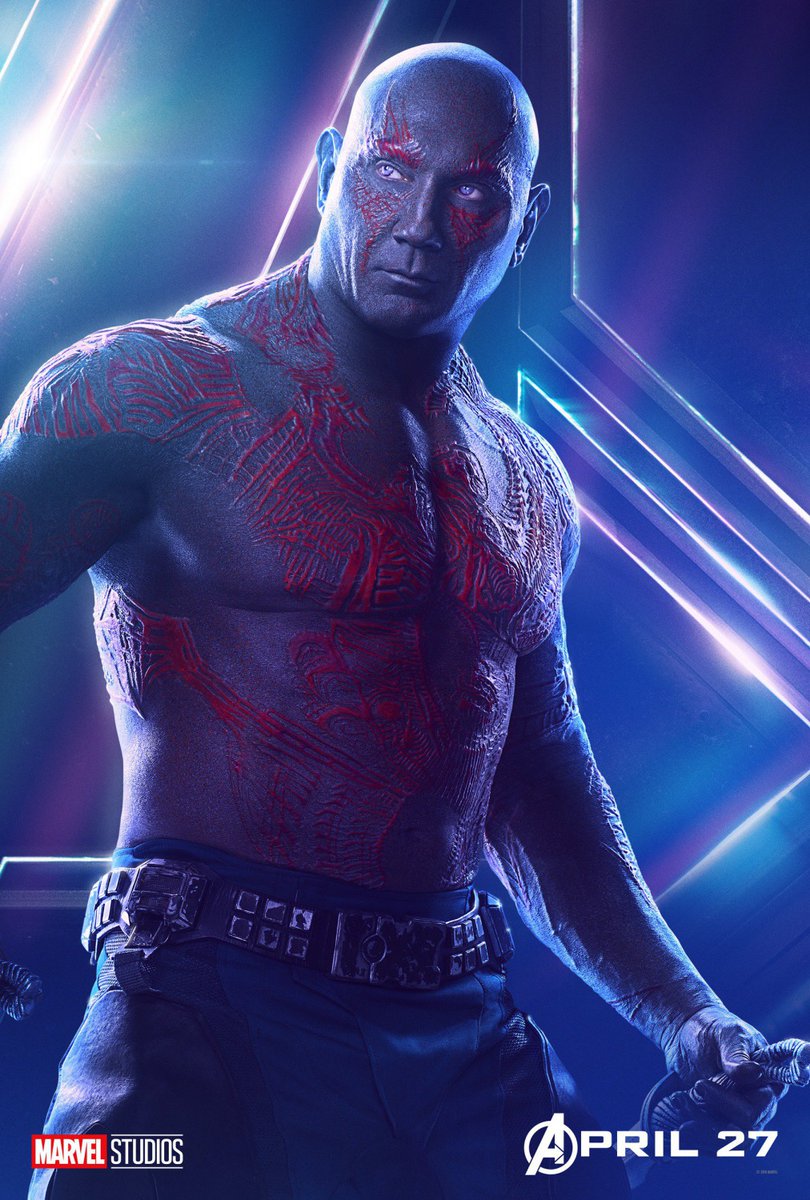 4/27/2018

The Avengers: Infinity War co-starring Dave Bautista was released.

#TheAvengers #Avengers #AvengersInfinityWar #InfinityWar #DaveBautista #Batista #TheAnimal #IWalkAlone #BatistaBomb #Drax #GuardiansOfTheGalaxy #WWE #WWESuperstar #WWELegend #WWEHistory