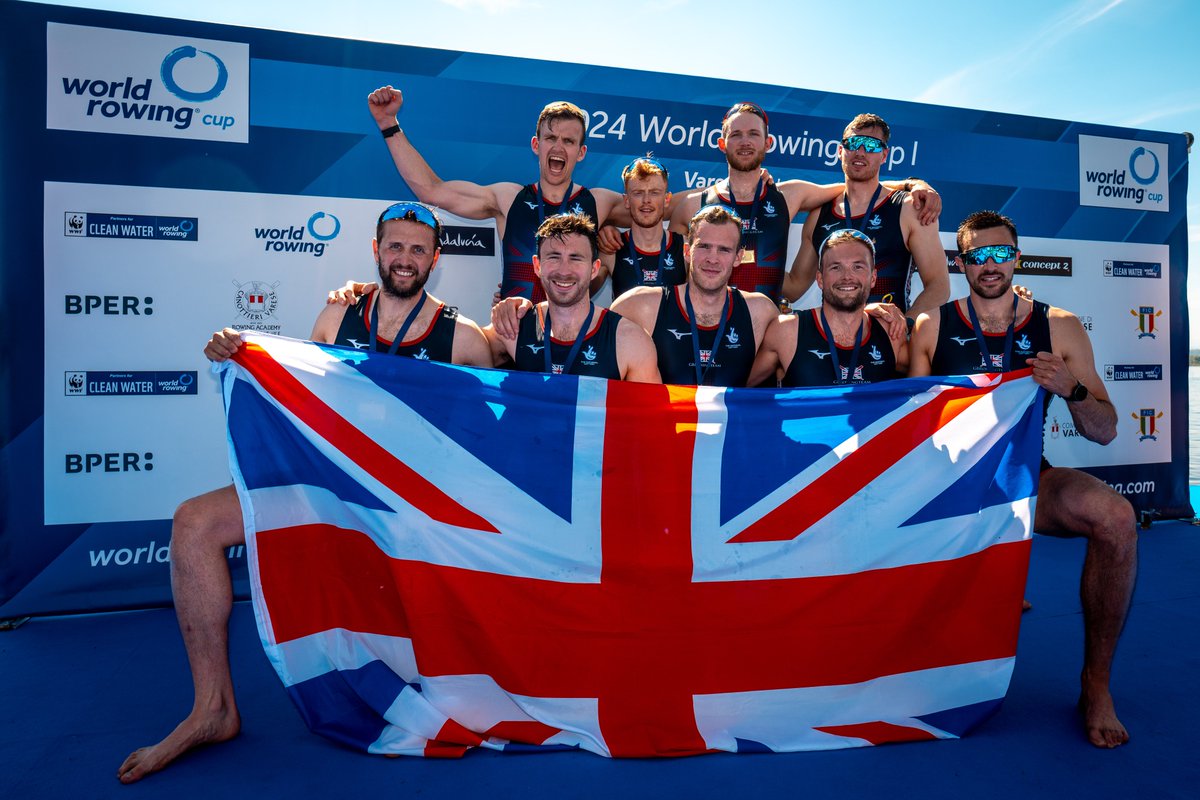 Nothing can stop this crew 💪 The men's eight successfully defend their European crown with another GOLD 🥇 What an opening day for @BritishRowing at the European champs 🙌