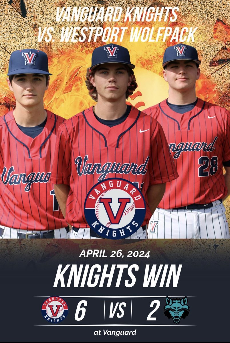 Vanguard Knights Baseball (@CoachSchaub) on Twitter photo 2024-04-27 15:12:54