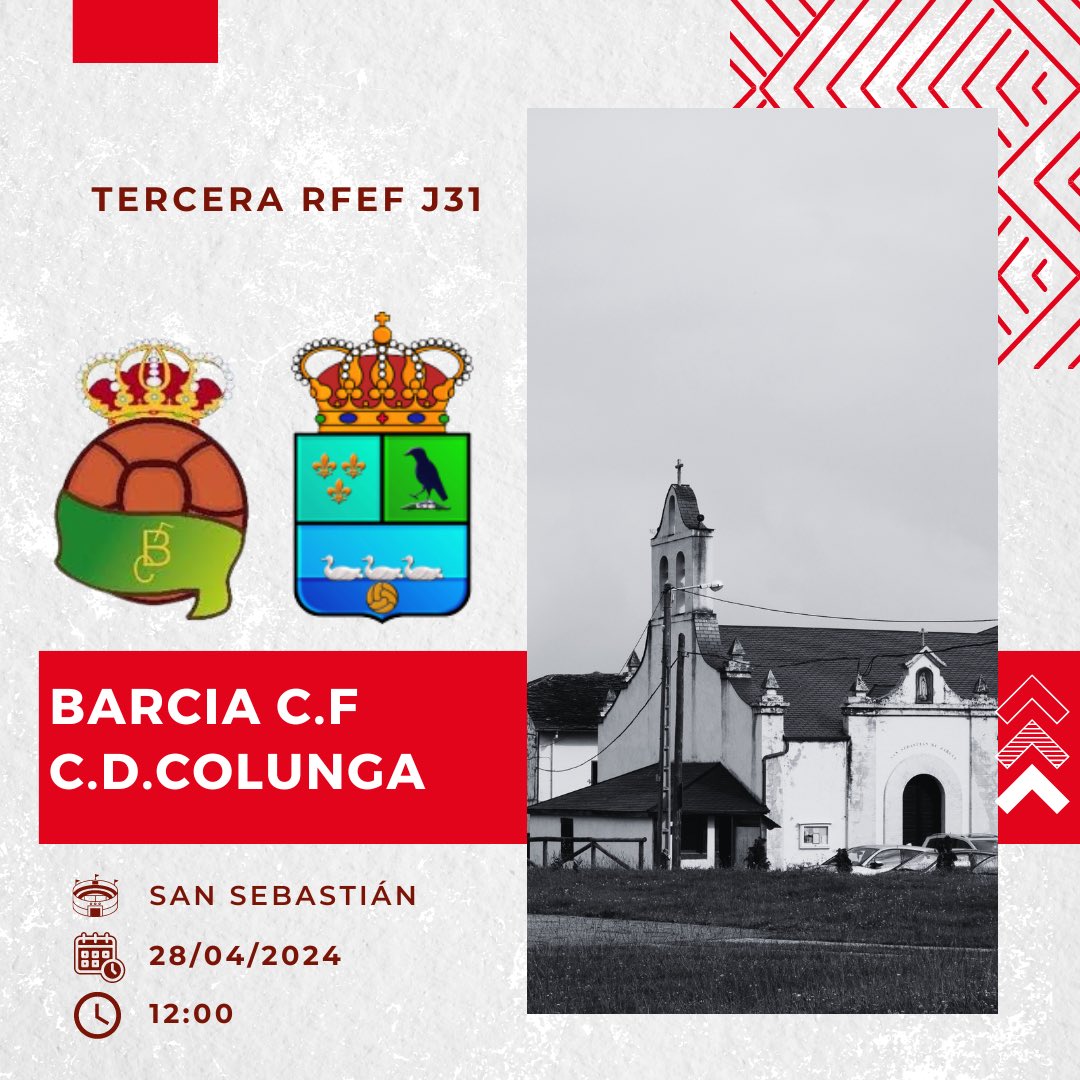 Con ganas 💪

🏆 Tercera RFEF - Jornada 31
🆚 <a href="/BarciaCF/">Barcia Club Futbol</a> 
📅 Domingo 28
🕐 12:00h
🏟️ San Sebastián
📍 Barcia

#avanticolunga🔴🔵⚽️ #cdcolunga
