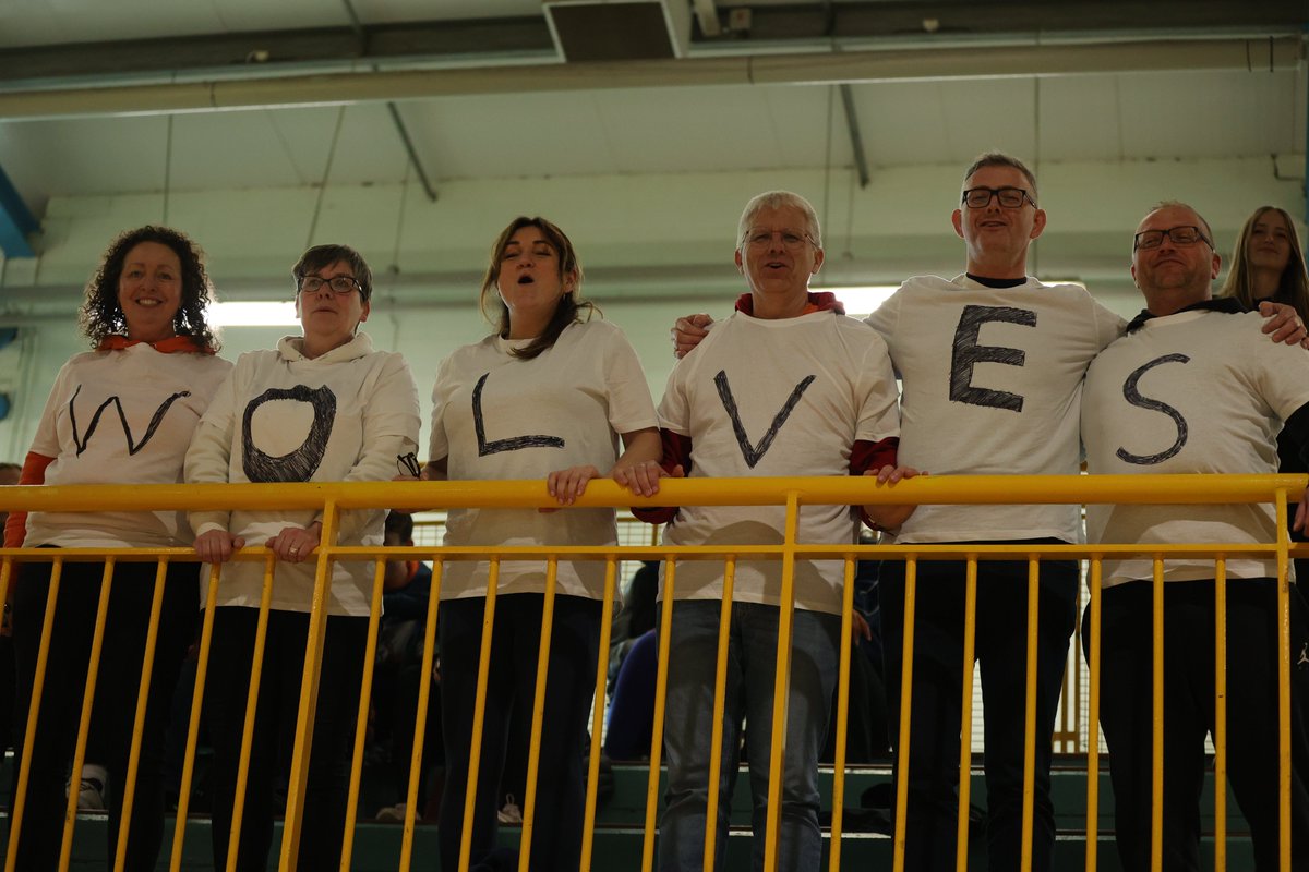 The support for Drogheda Wolves 🐺 #AICC | #Ireland | #Basketball