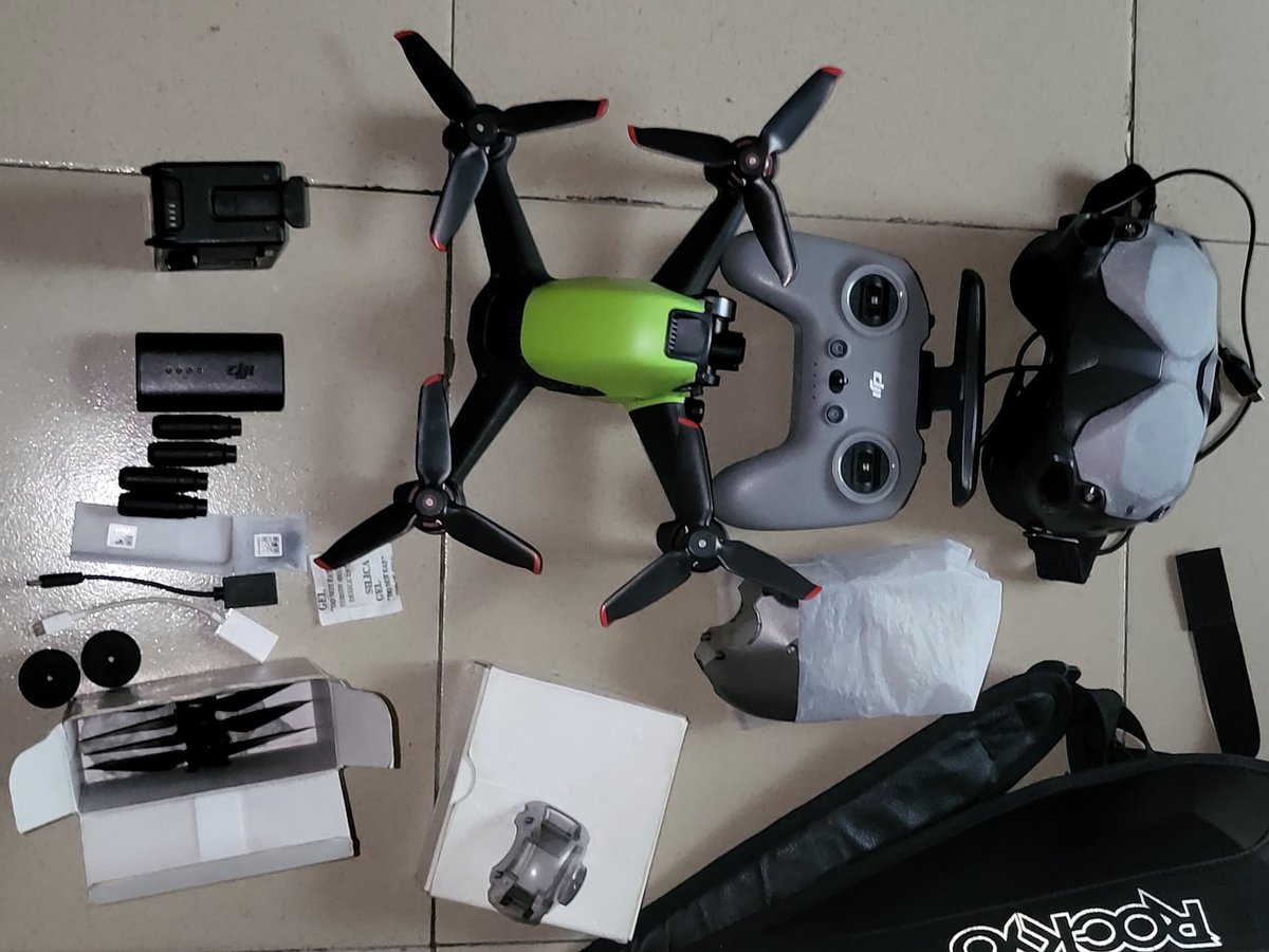 DronesNaija's tweet photo. Dji FPV with full accessories as seen, 800K. https://t.co/UrH9zuaTfy
