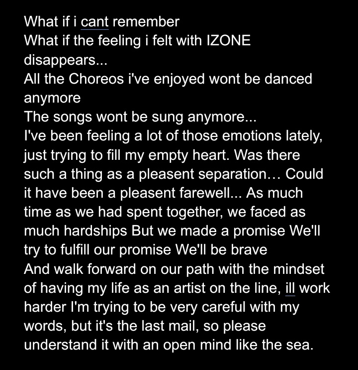 ayjkcwy's tweet photo. #chaeyeonmail 💌
she titled this pm as “Last mail I don't want to send" which already had me in tears &amp; I still have no idea how I survived reading this whole letter.. https://t.co/haO7UHMjO4