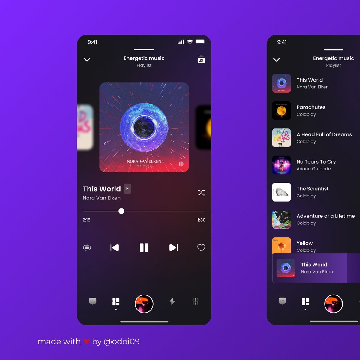 Safki10's tweet photo. Daily design #009 Music Player

#DailyUI https://t.co/ivoyPBCuzj