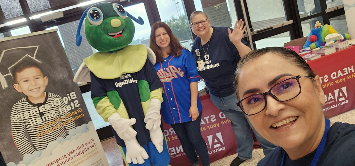 We are absolutely happy and grateful to represent our beloved district <a href="/AldineISD/">Aldine ISD</a> <a href="/AldineEsl/">Aldine ESL Elem</a> our #Headstart program and <a href="/FrogalinaFrog/">Frogalina Frogstreet</a> #FrogStreet and our school <a href="/GarciaLeza_AISD/">Garcia-Leza Primary</a> on this learning Saturday! #festivaldeprimavera <a href="/DrFavy/">DrFavyCantu</a> <a href="/angcala/">Angela Cala</a> <a href="/primaryliterac1/">Dr.A.Flores</a> <a href="/drgoffney/">Dr. LaTonya M. Goffney</a>