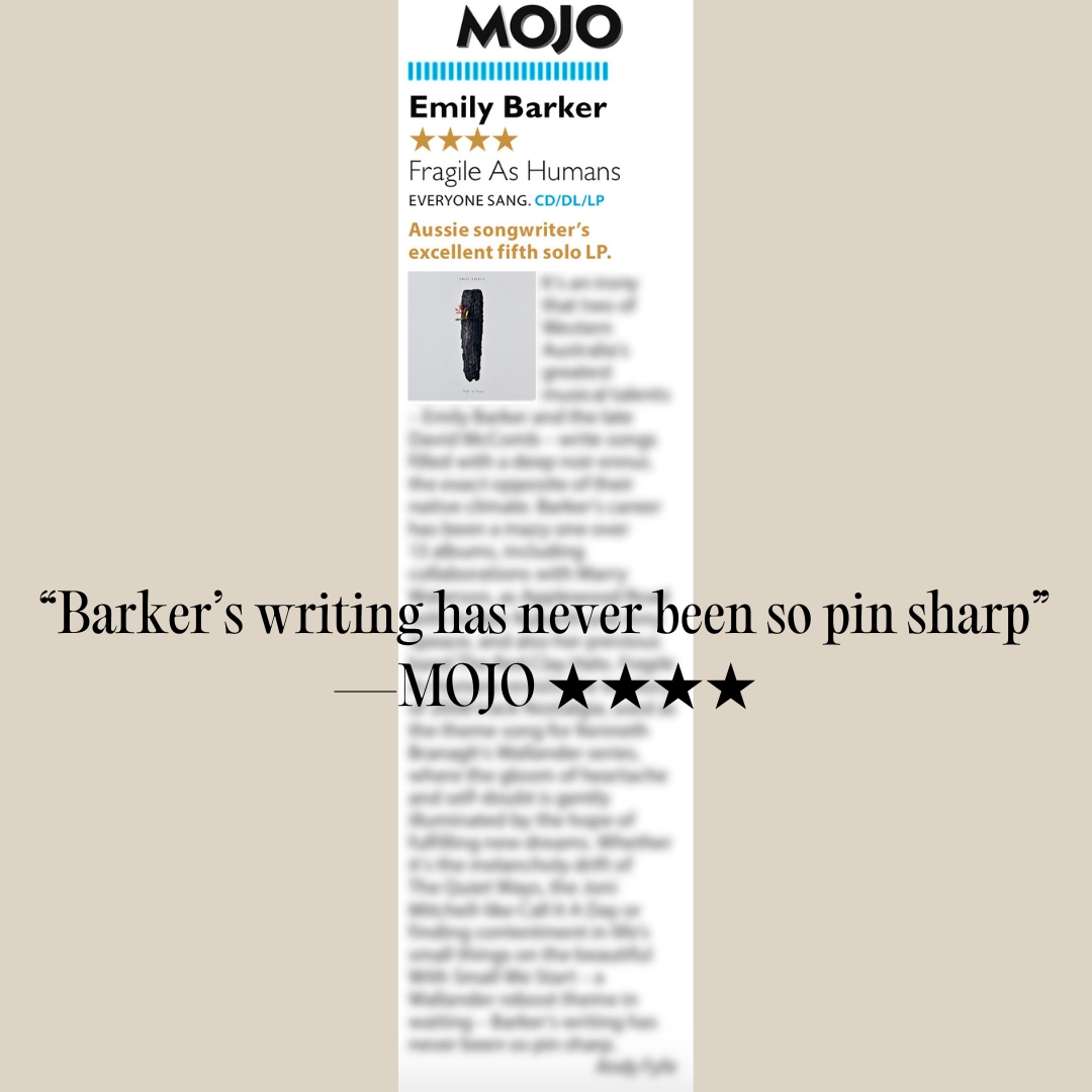 Great reviews dropping in for the new @emilybarkerhalo album! Emily joins us in St. Peter's for an exclusive album launch performance on Sat 4th, 8pm. Grab a FREE wristband from us if you'd like to attend, or you can pre-order a copy of the album from us to guarantee your place.