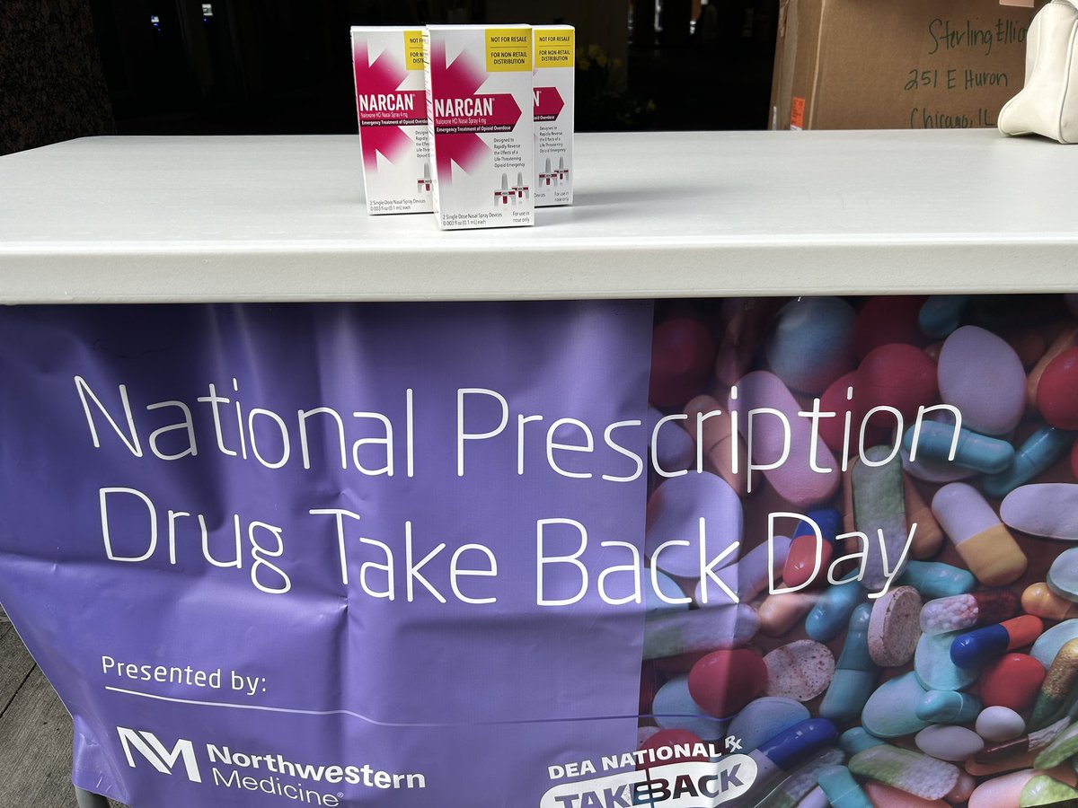 #TakeBackDay is here. Drop off your unused medication. Then stay for 90 seconds. I’ll give you #Narcan & teach you how to save a life in less than 30 seconds. #NarcanSavesLives #ChartANewCourse