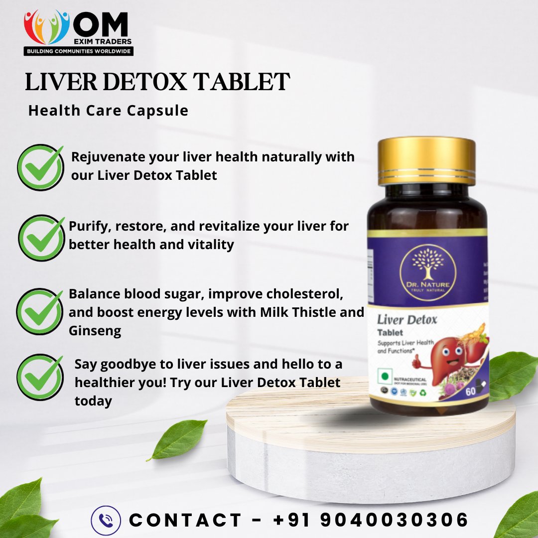 Rejuvenate Your Liver Naturally with Our Liver Detox Tablet!
#ayurvedic #liverhealth #NaturalSupplements #healthylifestyle #nature #wellness