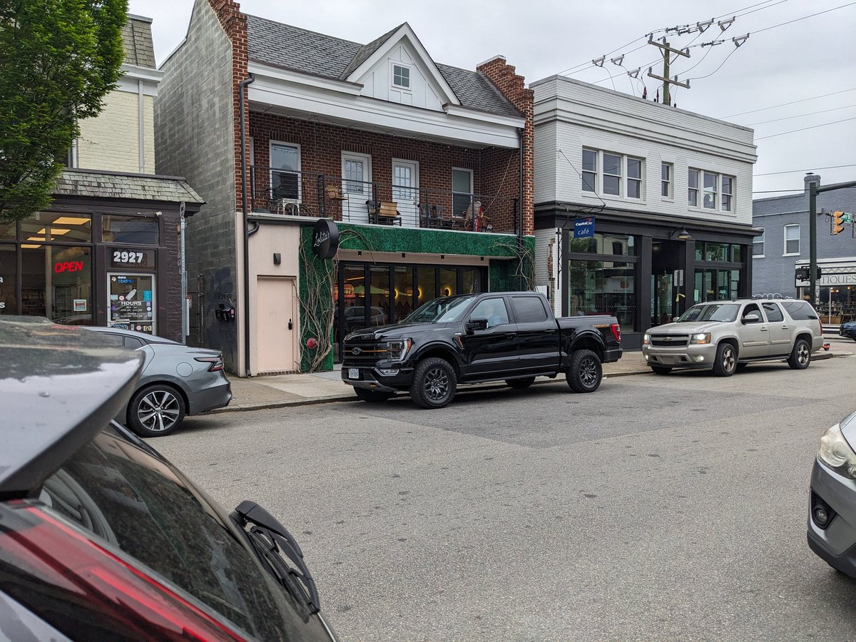 Carytown bus stop blockers #noparking. Every time I grab breakfast someone is parked there! Paint no parking on the road. @DPW_RichmondVA @GRTCTransit