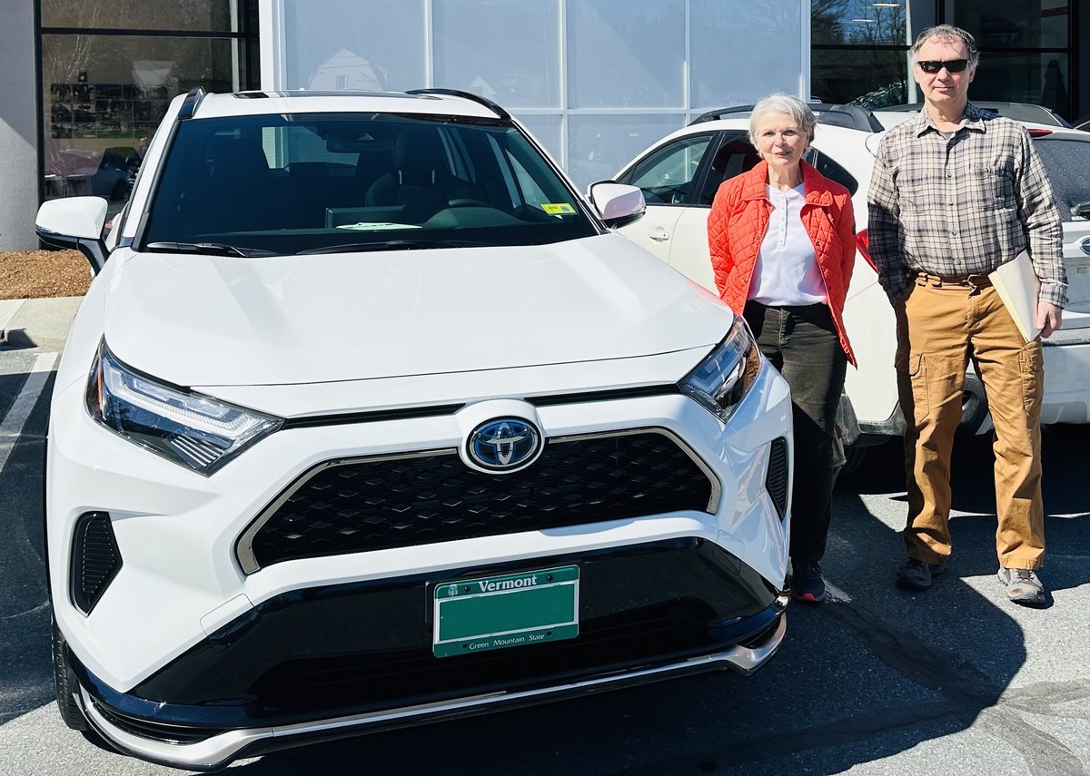 Happy #NewCarDay to Debra & Chris! They celebrated by taking home this beautiful new @Toyota RAV4 Prime, thanks to some help from Dipak Niroula - Congrats!

Learn more about Dipak & check out his reviews on @DealerRater: bit.ly/3KKr1og

#Toyota #LetsGoPlaces #RAV4