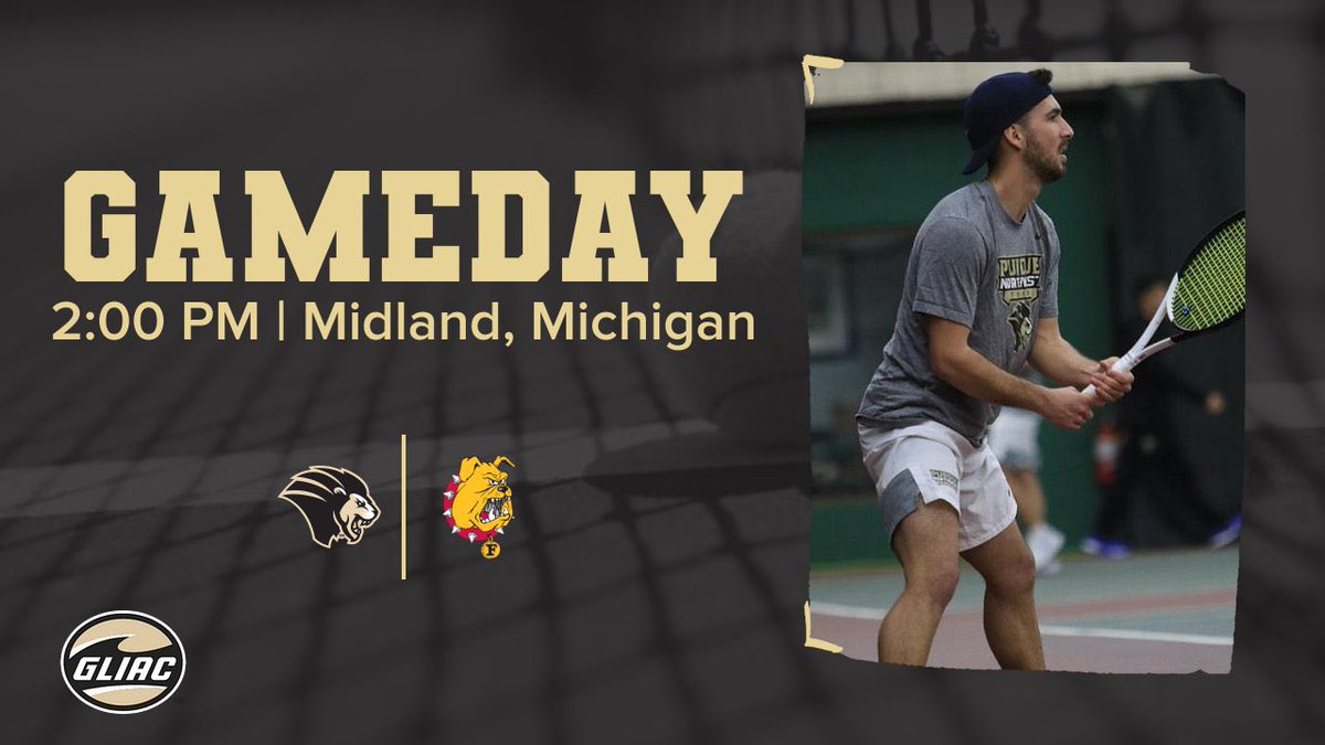 Purdue Northwest Pride (@pnwathletics) on Twitter photo 🚨 GAMEDAY🚨
🏆: GLIAC Tournament
🎾: <a href="/PNW_Tennis/">PNW Tennis</a>
🆚: Ferris State
⏰: 2:00 PM CT
📍: Midland, Michigan
📻: bit.ly/3w6de7z
#RoarPride 🦁 🚨 GAMEDAY🚨
🏆: GLIAC Tournament
🎾: <a href="/PNW_Tennis/">PNW Tennis</a>
🆚: Ferris State
⏰: 2:00 PM CT
📍: Midland, Michigan
📻: bit.ly/3w6de7z
#RoarPride 🦁