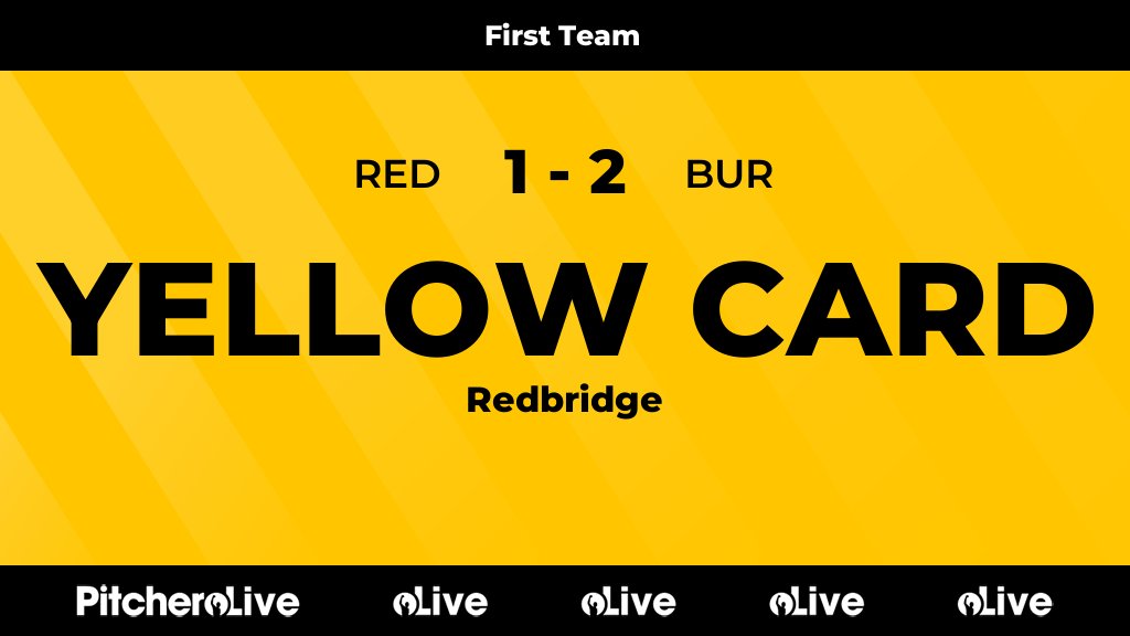 56': Joseph Elliott is yellow carded for Redbridge #REDBUR #Pitchero burytownfc.co.uk/teams/208407/m…