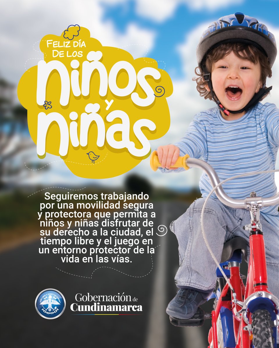 MovilidadCundi's tweet photo. En el #DíaDeLaNiñez reafirmamos nuestro compromiso con su bienestar y seguridad. 
Es fundamental garantizar una #MovilidadSegura que les permita disfrutar de su derecho a la ciudad, el juego y la recreación. 

¡Juntos construyamos entornos protectores para nuestros pequeños! 🎈🚸 https://t.co/tQ3VPzGFQ5
